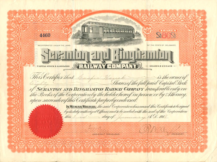 Scranton and Binghamton Railway Co.